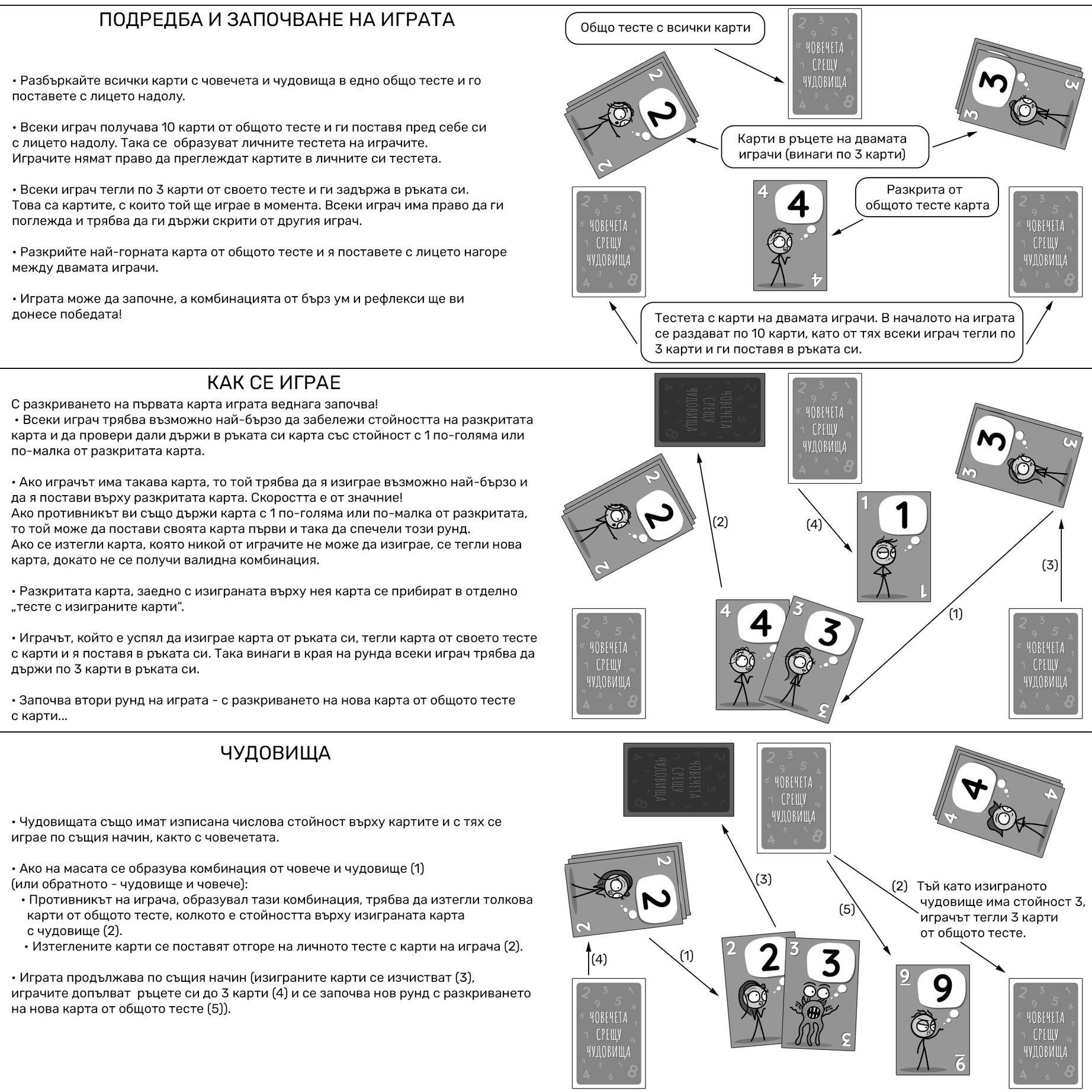 Човечета срещу чудовища: Битка с числа