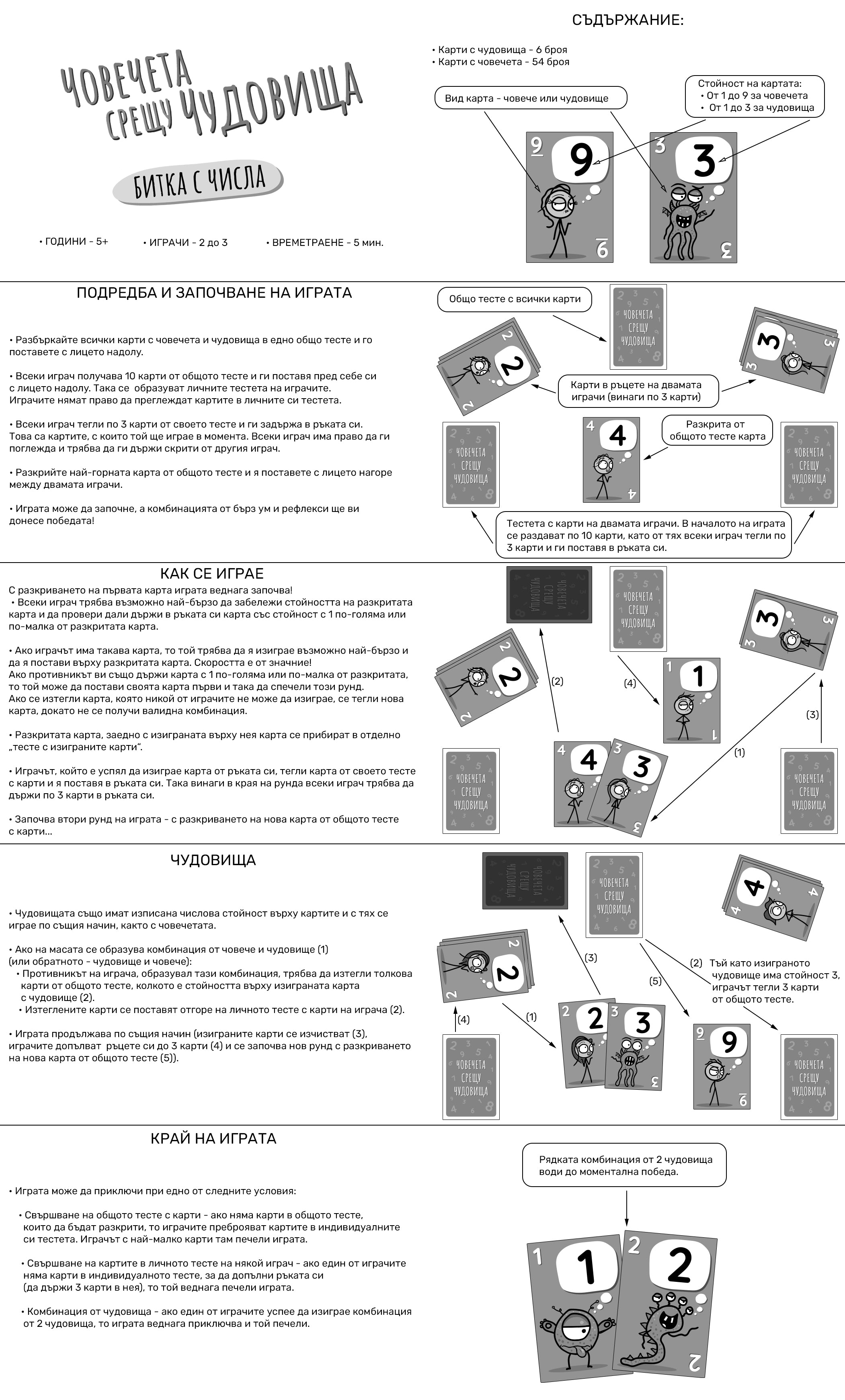 Човечета срещу чудовища: Битка с числа