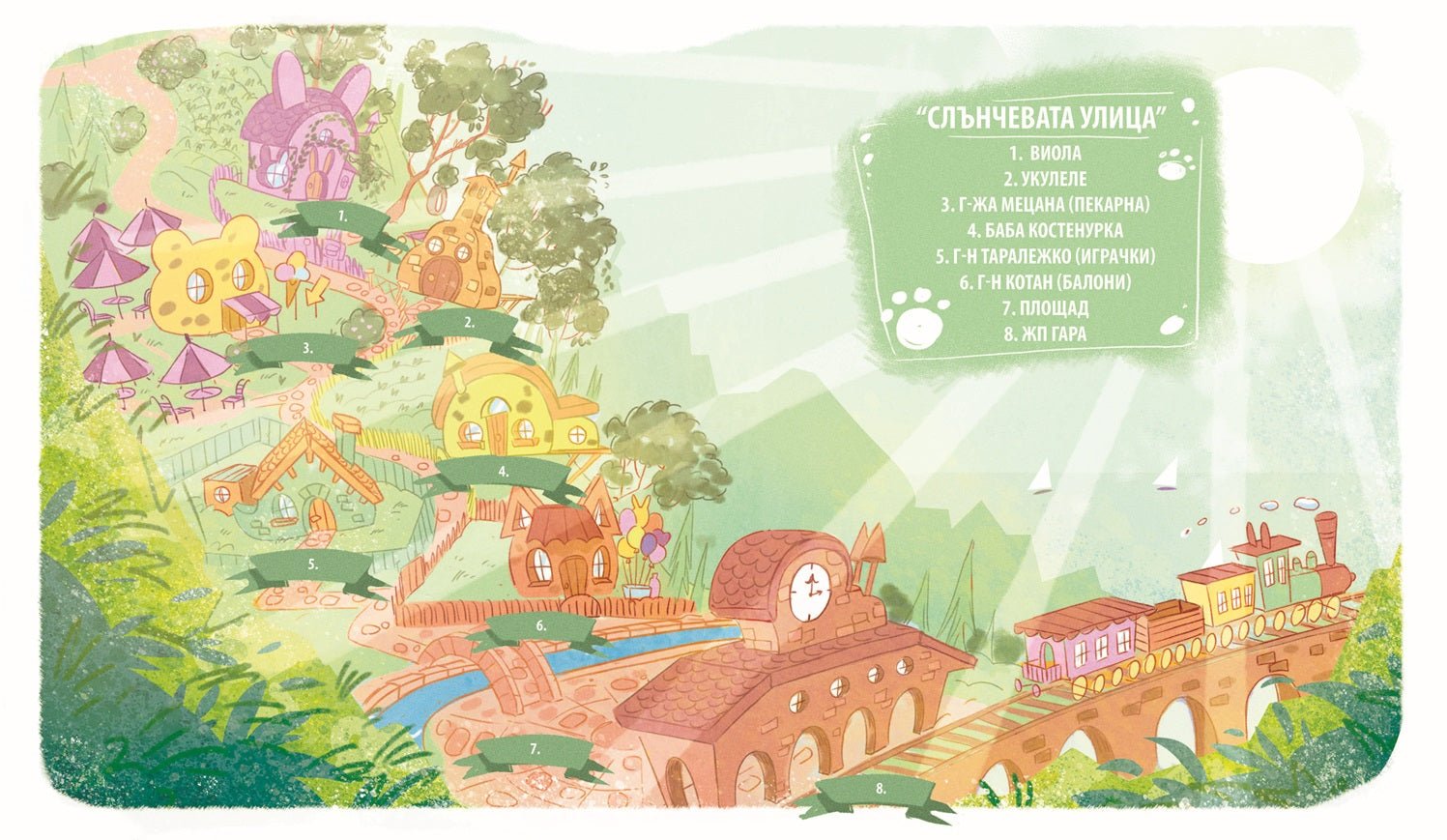 Виола и Укулеле бързат за влака